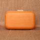 Handmade Peach Clutches Leather Polished Refined Radiant